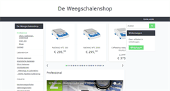 Desktop Screenshot of deweegschalenshop.nl