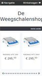 Mobile Screenshot of deweegschalenshop.nl