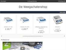 Tablet Screenshot of deweegschalenshop.nl
